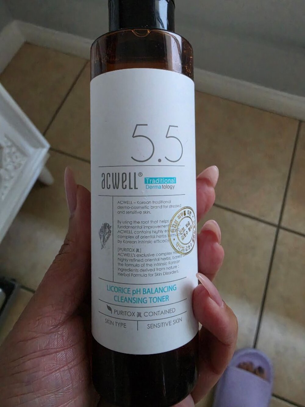 ACWELL Licorice pH Balancing Cleansing Toner
